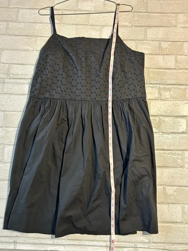 GAP Black Smocked Casual Vacation Dress Size XL - Image 4