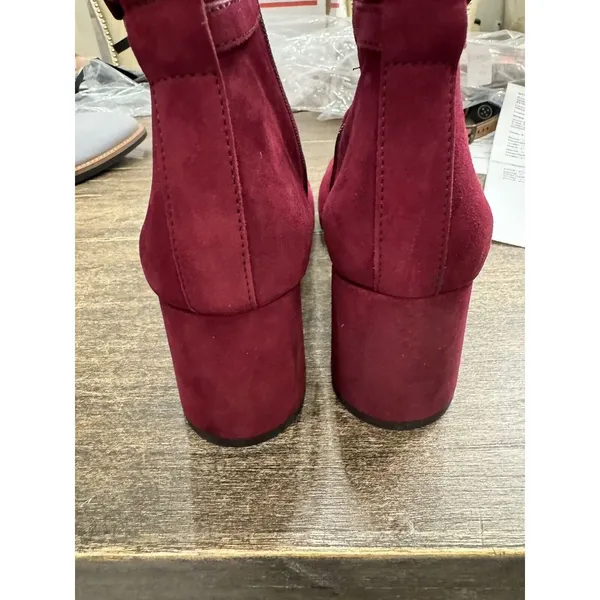 Paul Green Sydney‎ Women's Ankle Bootie US 7 UK 5 Burgundy Austria Red Suede - Image 7