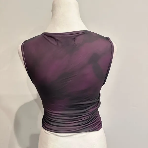 WHITE FOX purple/black top - Image 3