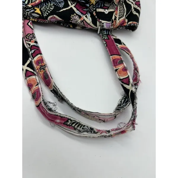 Vera Bradley Shoulder Bag Womens Medium Multicolor Quilted Floral Zip Pockets - Image 9