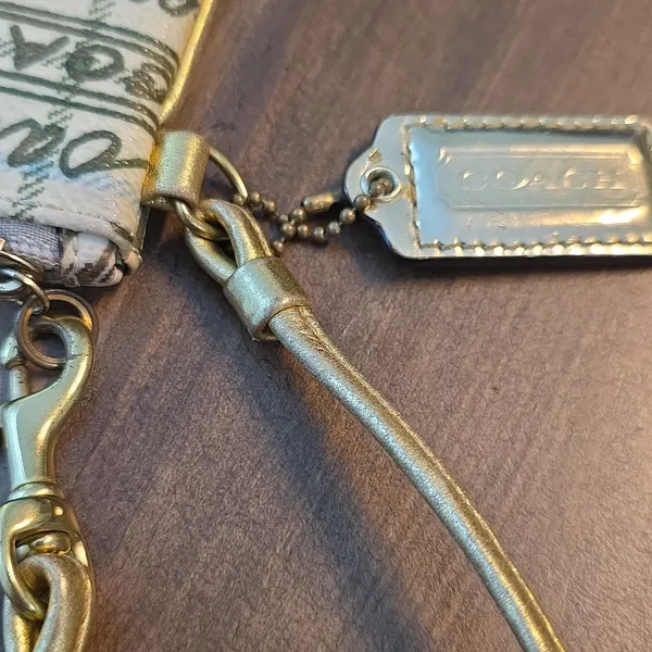 Coach Poppy Graffitti 1941 Tattersall Wristlet - Image 2