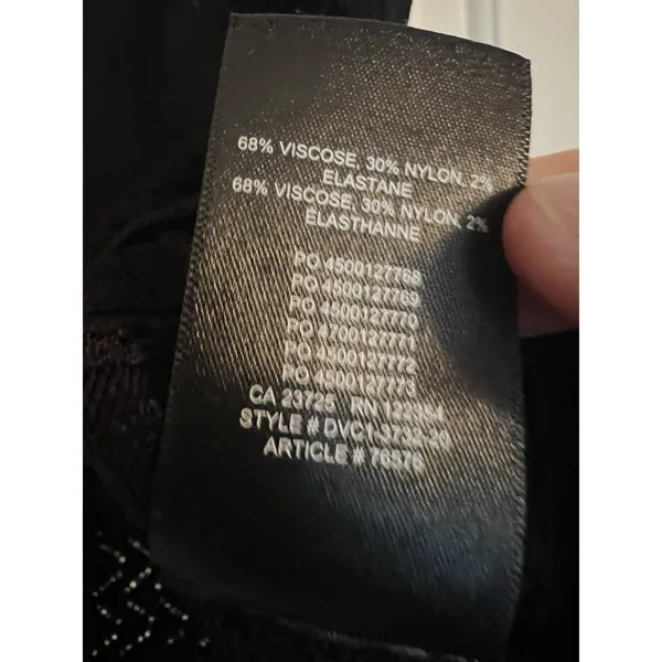 Babaton Aritzia Pointelle Crop Top‎ Size XS Black - Image 7