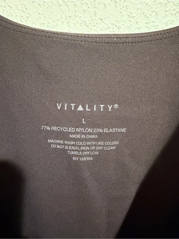 Vitality Cloud Jumpsuit Sleeveless Tank Athletic Active Brown Size Large - Image 5