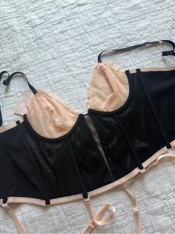 VINTAGE Y2K J.Lo Corset Bra Bustier Top Large NEW Deadstock - Image 5