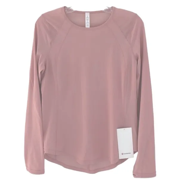 Lululemon Sculpt Long Sleeve Pink Pastel Size 6 UV Protection - Image 6
