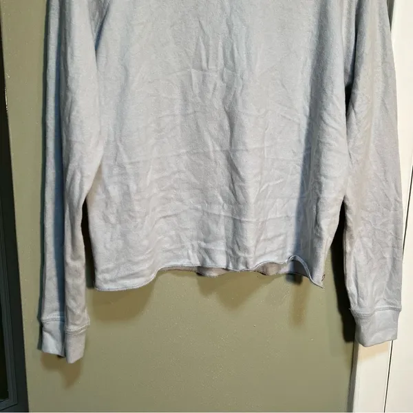 Volcom Women's Size Small Lil Crewneck Sweatshirt Light Gray True To This Cotton - Image 3