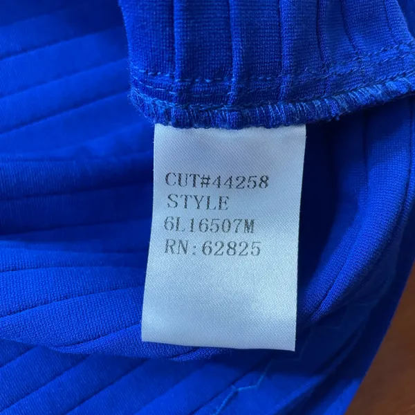 Tadashi Shoji Tobara Pintucked Off Shoulder Ruffle Dress Electric Blue~ XS 🧡🎀 - Image 16