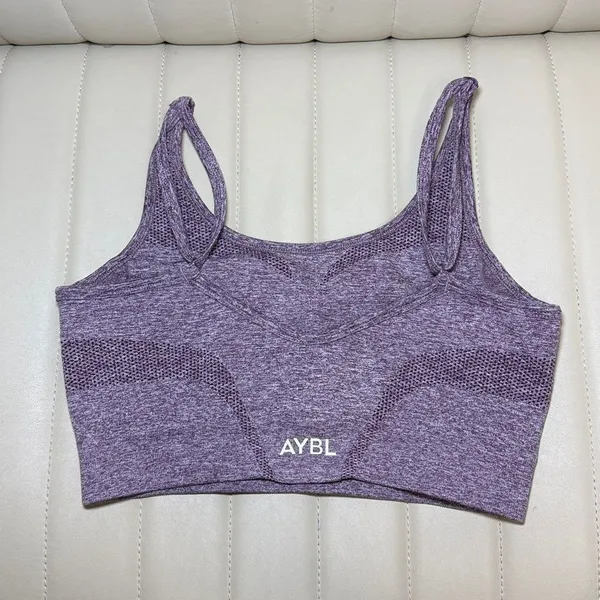 Purple AYBL Sports Bra Size Large Activewear - Image 2