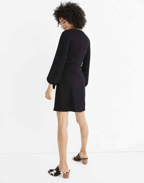 Madewell Texture & Thread Long-Sleeve Side-Tie Dress - Image 3