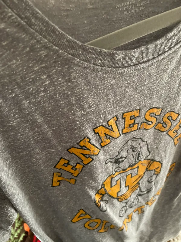 Tennessee Volunteers Tee Gray Size M - Image 5