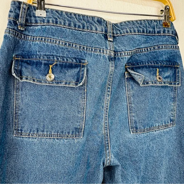 Edikted Light Blue Denim Jeans - Image 5