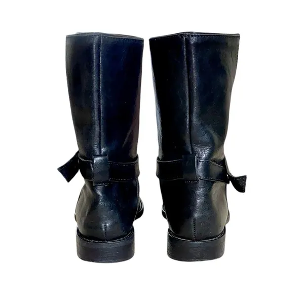 Madewell The Biker Black Leather Slip-On Moto Grunge Biker Ankle Boots Size 7.5 - Image 6