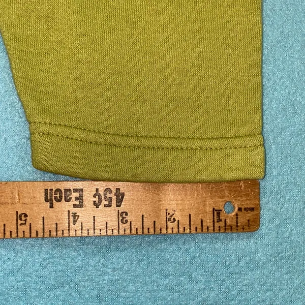 UNBRANDED mock neck chartreuse long sleeve half button sweatshirt NEW size XL - Image 8