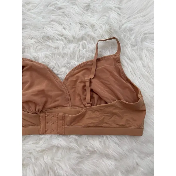Skims Fits Everybody Crossover Bralette Ochre Size 3X - Image 9