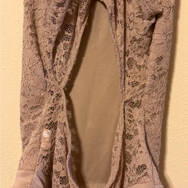 Ambiance Lace Bodysuit in Tan - Image 7