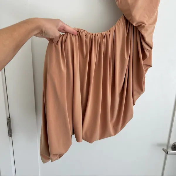 Norma Kamali Diana Gown in Nude S/36 - Image 16