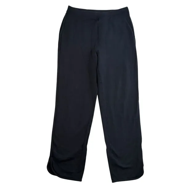 Lululemon Sz 8 Every Moment Pants 26" Black French Terry Travel‎ Lounge W5BAMS - Image 3