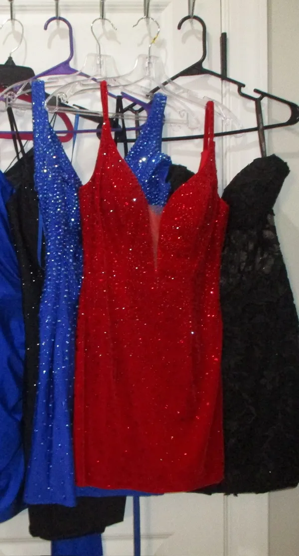 Jonathan Kayne Red Homecoming Dress - Image 5