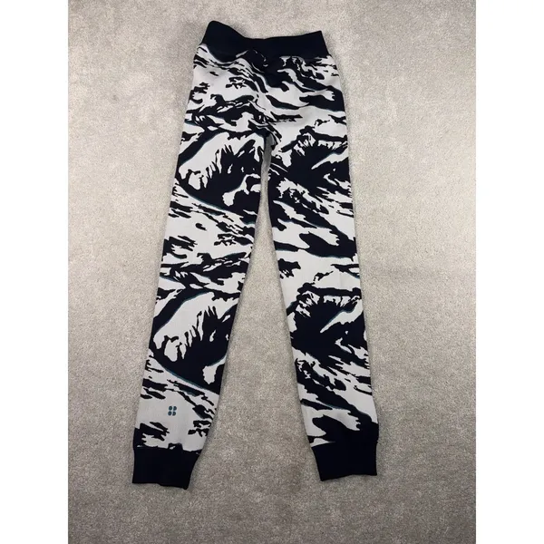 sweaty betty peaks ski base‎ layer leggings blue peaks jacquard Size 6/s NWT - Image 8