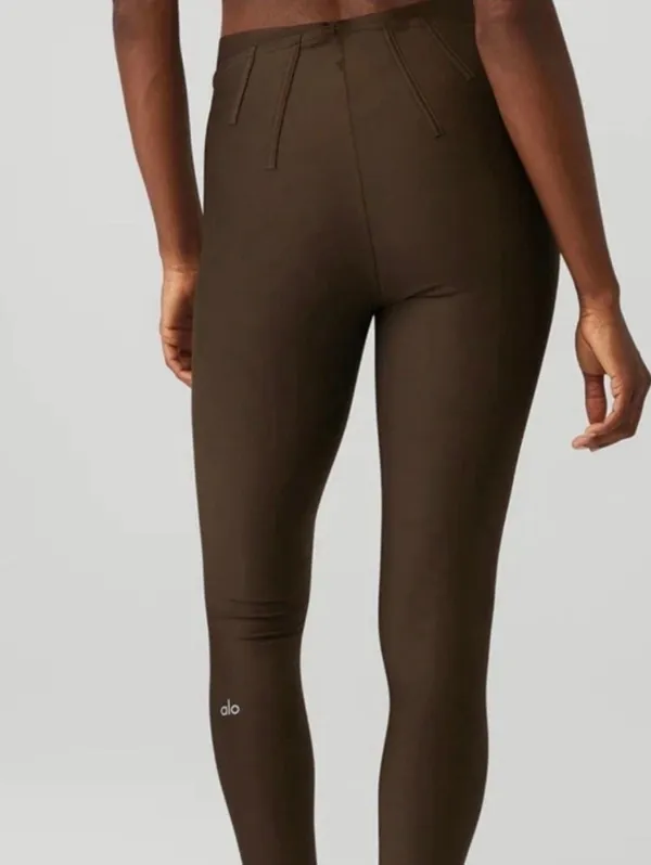 Alo Yoga Brown Airlift High-Waist 7/8 Corset Leggings Size S - Image 2
