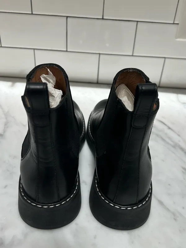 NEW & Other Stories Black Leather Chelsea Boots - Woman’s 6.5 - Image 2