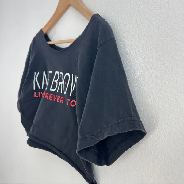 Kane Brown Live Forever Tour Off the Shoulder Cropped Tee - Image 2