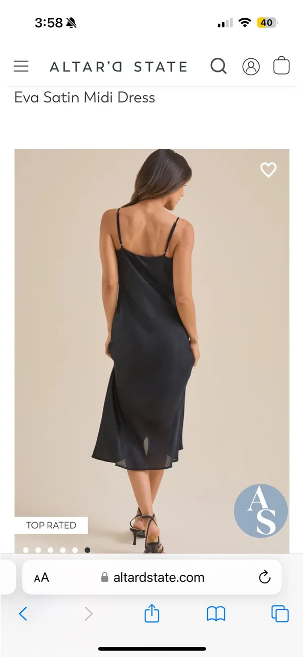 Altar'd State Dress Satin Midi - Image 3