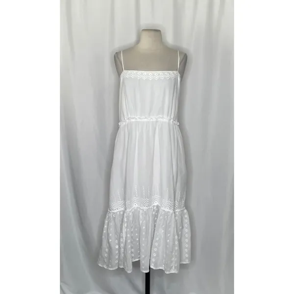 NWT!! J. CREW Sorrento Dress Cotton Voile Solid White Bridal Preppy XXS XX-Small - Image 2