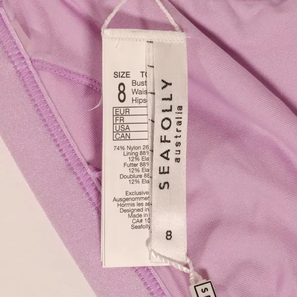 NWT Seafolly X Revolve Shine On Fixed Tri Bikini in Lilac - Image 12