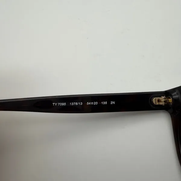 Tory Burch Dark Tortoise Cat Eye Sunglasses Preppy Classic Quiet Luxury Designer - Image 7
