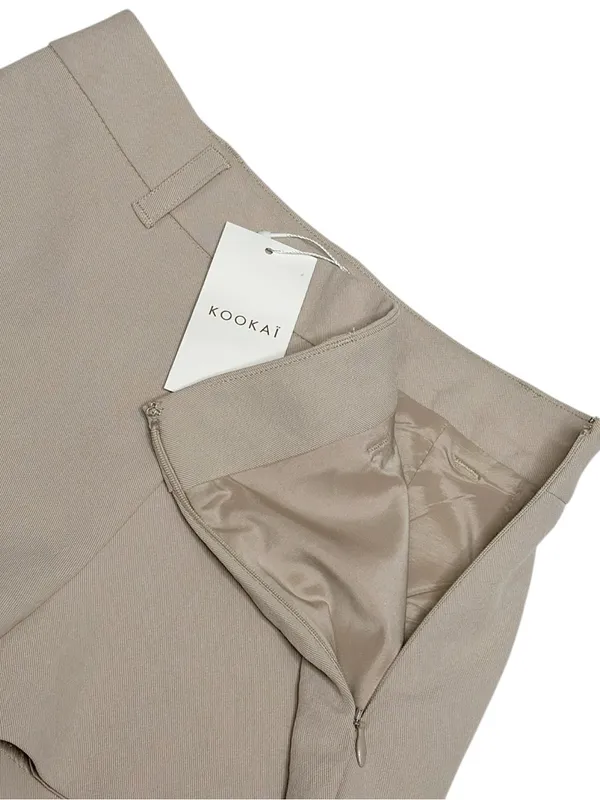 KOOKAÏ Ariel Mini Shorts, Dark Oat, FR32/US0 - Image 4