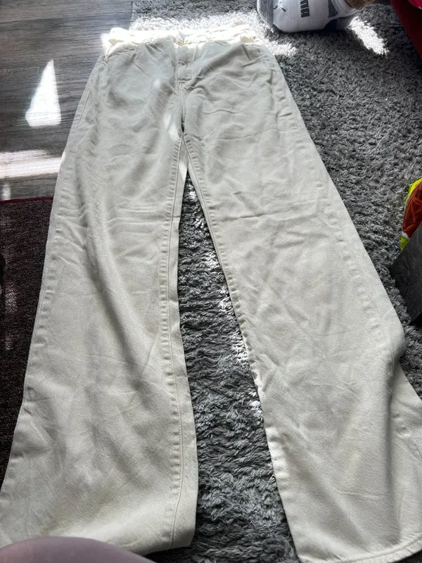 Rolla's Heidi High Rise Loose Straight Tan Khaki Stone‎ Jean size 27 - Image 9