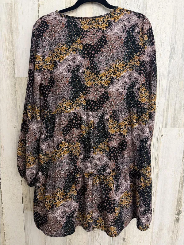 Bebop Women's Large Floral Ditsy Tiered Babydoll Tunic Dress - Image 5
