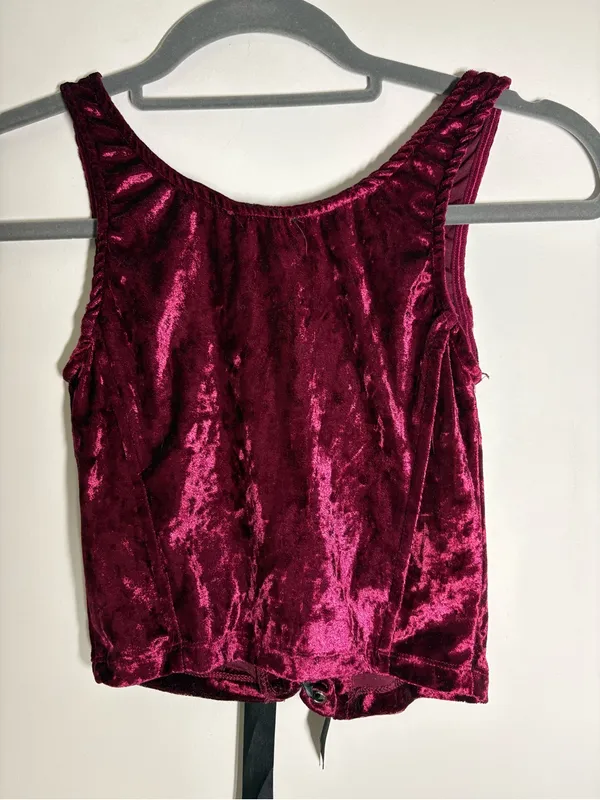 Dolls Kill wine Velvet Lace - Image 7