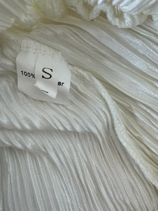 Two Piece Pajama Set White - Image 2