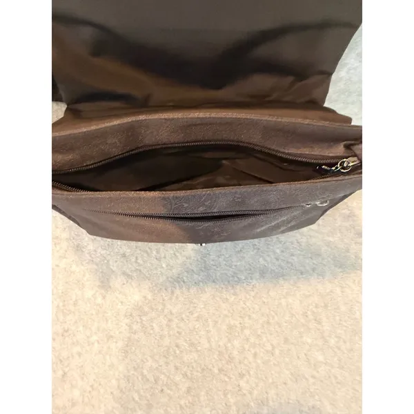 Chenson Brown Paisley Jacquard Shoulder Bag Women Medium Messenger Flap Purse - Image 3