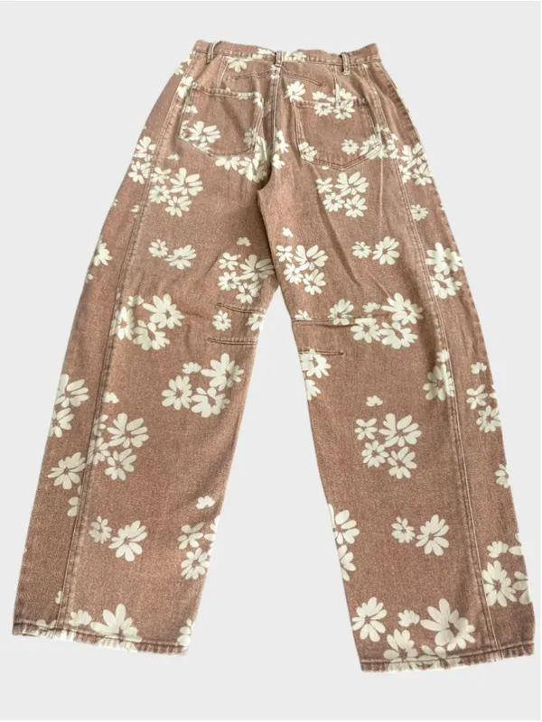Entro Floral Print Barrel Pants Size S - Image 2