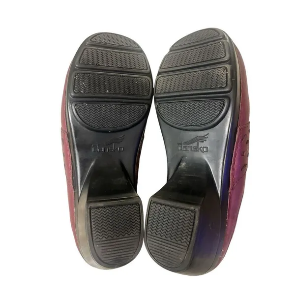 Dansko Shyanne slip on clog maroon sz 39 / 8.5-9 - Image 5