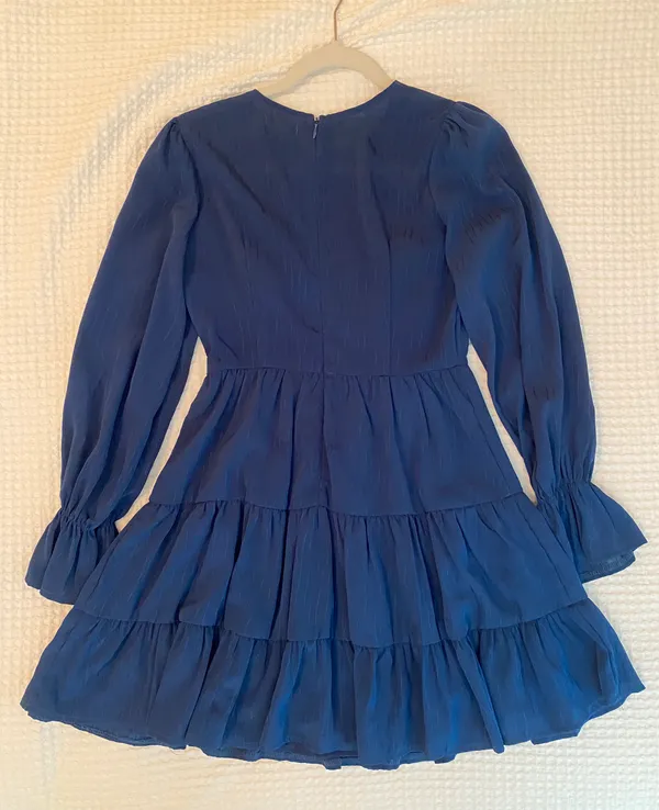 Hello Molly Blue Long sleeve Dress - Image 4