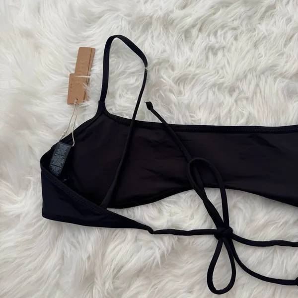 Skims Signature Swim Micro Scoop Bikini Top Onyx XL - Image 6
