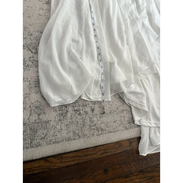 Lulus Romantic Inspiration White Sleeveless Faux-Wrap Maxi Dress Size XS Bridal - Image 9