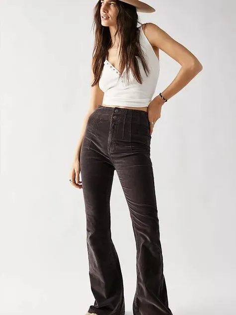 FREE PEOPLE We The Free Jayde Corduroy High Rise Wide Leg Pants - Image 2