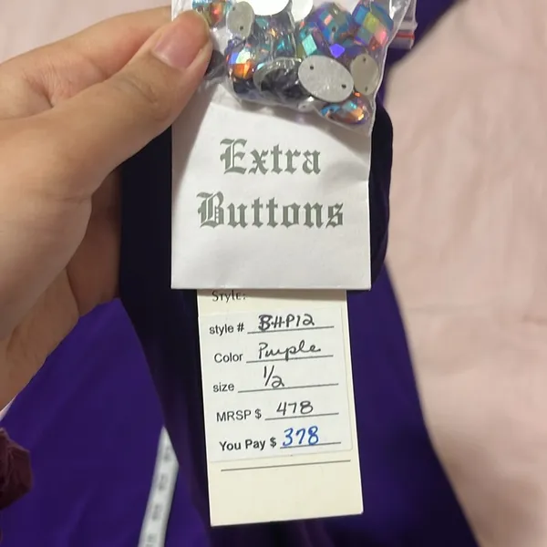 NWT Sherri Hill Keyhole Purple Prom Dress - Image 6