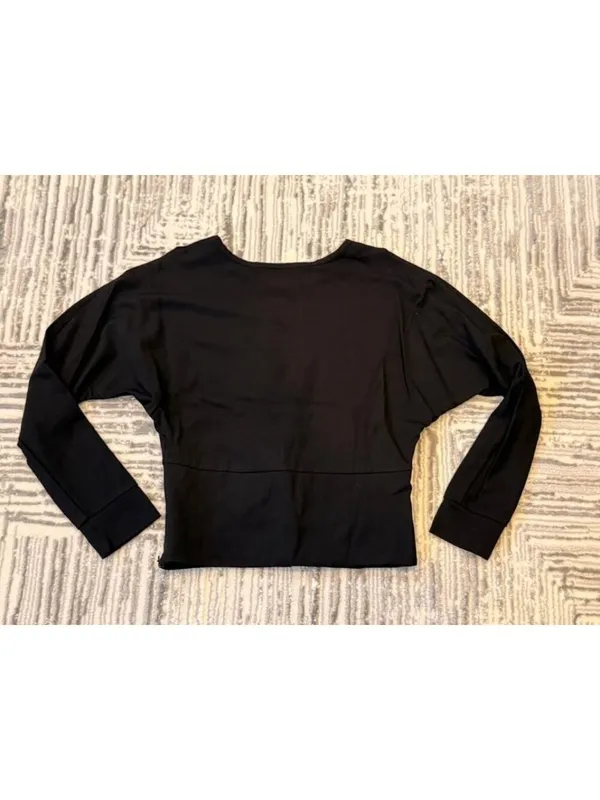 New Marc Bouwer Unlimited women's small black corset long sleeve top - Image 6