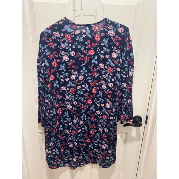 American‎ Eagle Floral Kimono Cardigan Navy Pink Red XS/S - Image 5