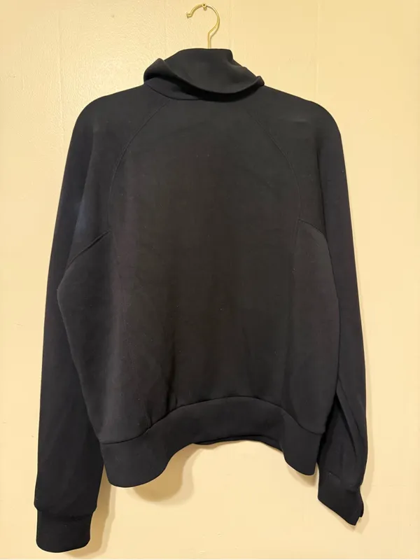 SPANX Black Half-Zip Funnel Collar Jacket Medium size - Image 7