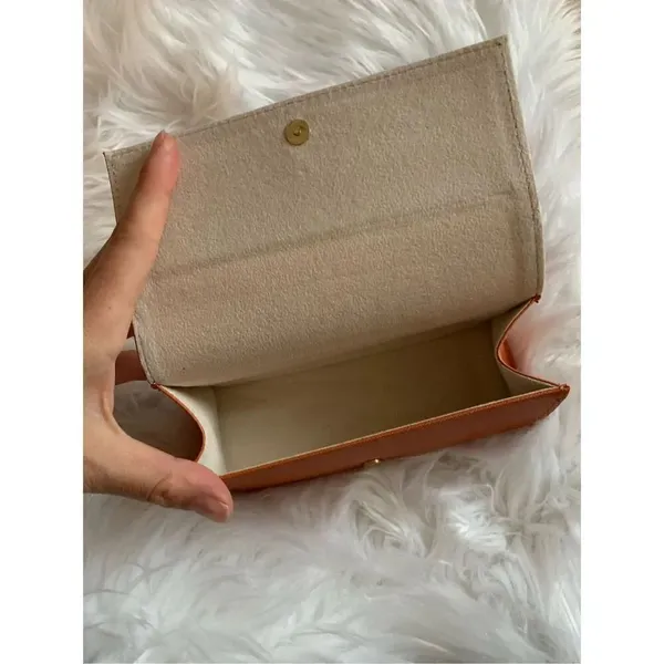 Tory Burch orange sunglasses case - Image 2