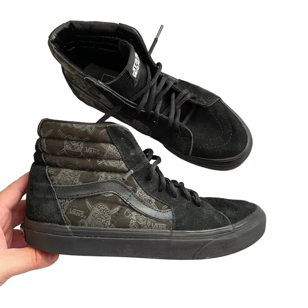 VANS Hightop Star Wars Shoes GUC MEN 6 WOMENS 7.5 - Image 2