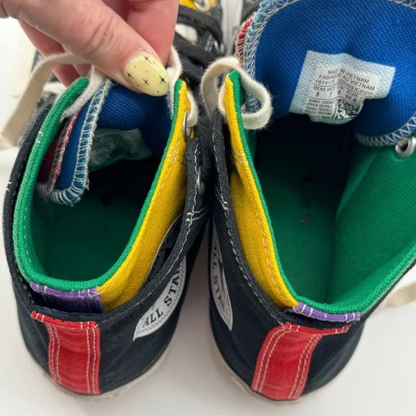Converse Double Upper Chuck Taylor All Star Primary Colors W 7/M 5 Classic Indie - Image 9