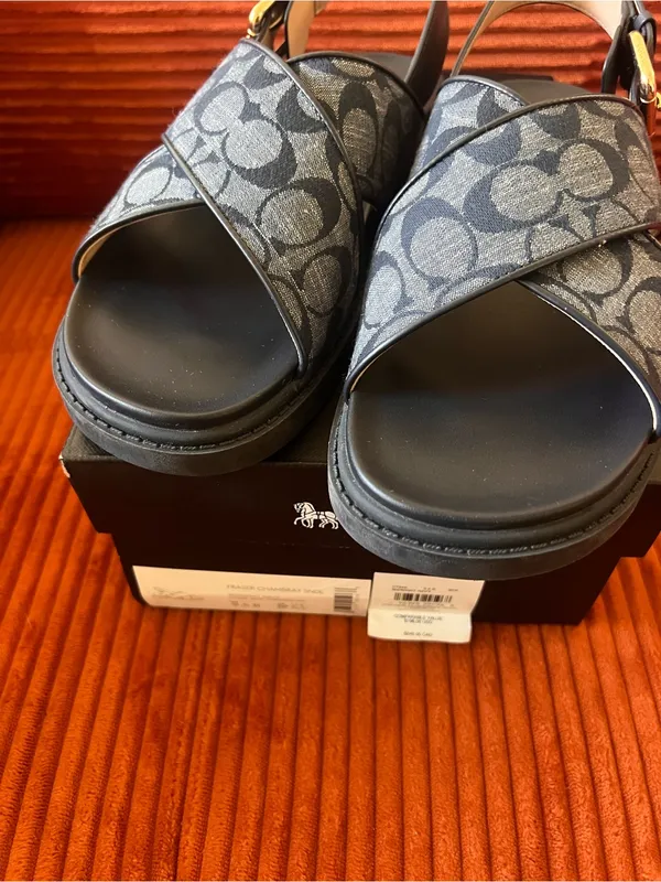 Coach Fraser Chambray 
Sandals - Image 6